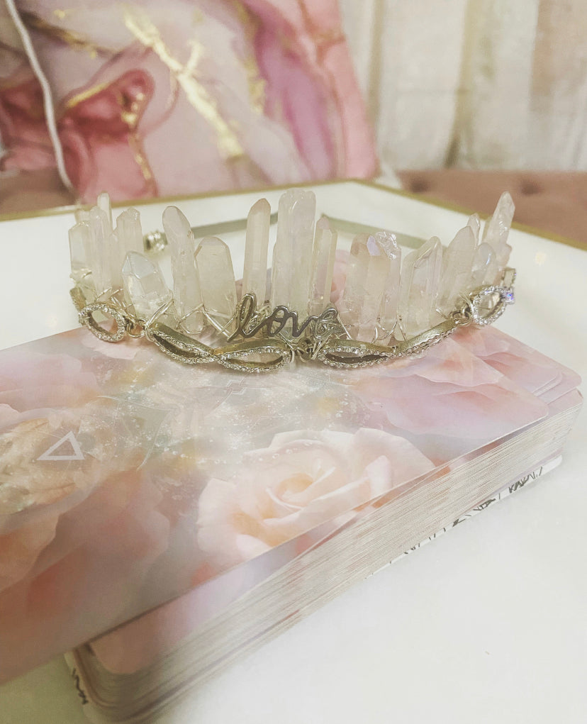Custom Crystal crown w/ goddess  embodiment reading